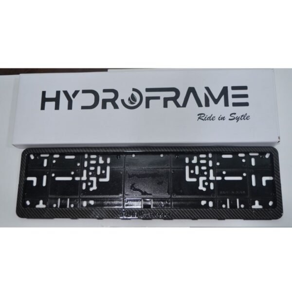 Volkswagen Carbon Fiber Number Plate Frame | Signature VW Emblem - Image 2