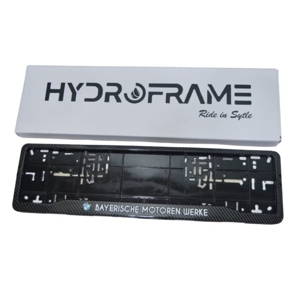 BMW Carbon Fiber Number Plate Frame | BMW Emblem - Image 2