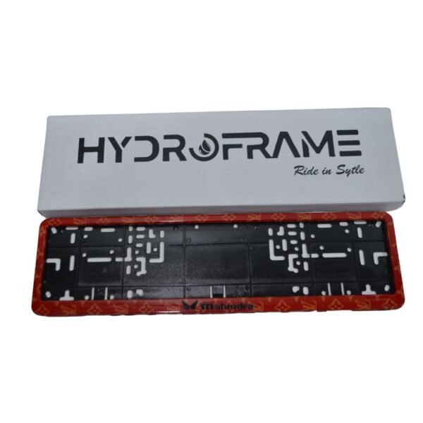 Number Plate Frame Set – LV Print Hydro-Dipped | Acrylic Logo Finish - Image 2