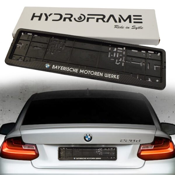 BMW Carbon Fiber Number Plate Frame | BMW Emblem