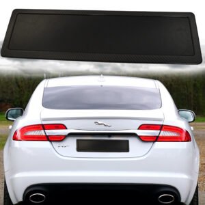 Number Plate Frame Set – Gloss BlackCarbon Fiber Finish | Sleek & Reflective