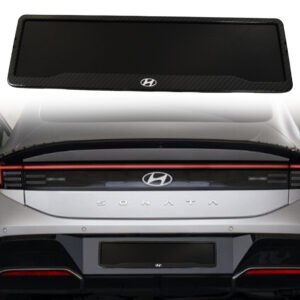 Hyundai Carbon Fiberr Number Plate Frame | Premium Logo Inlay