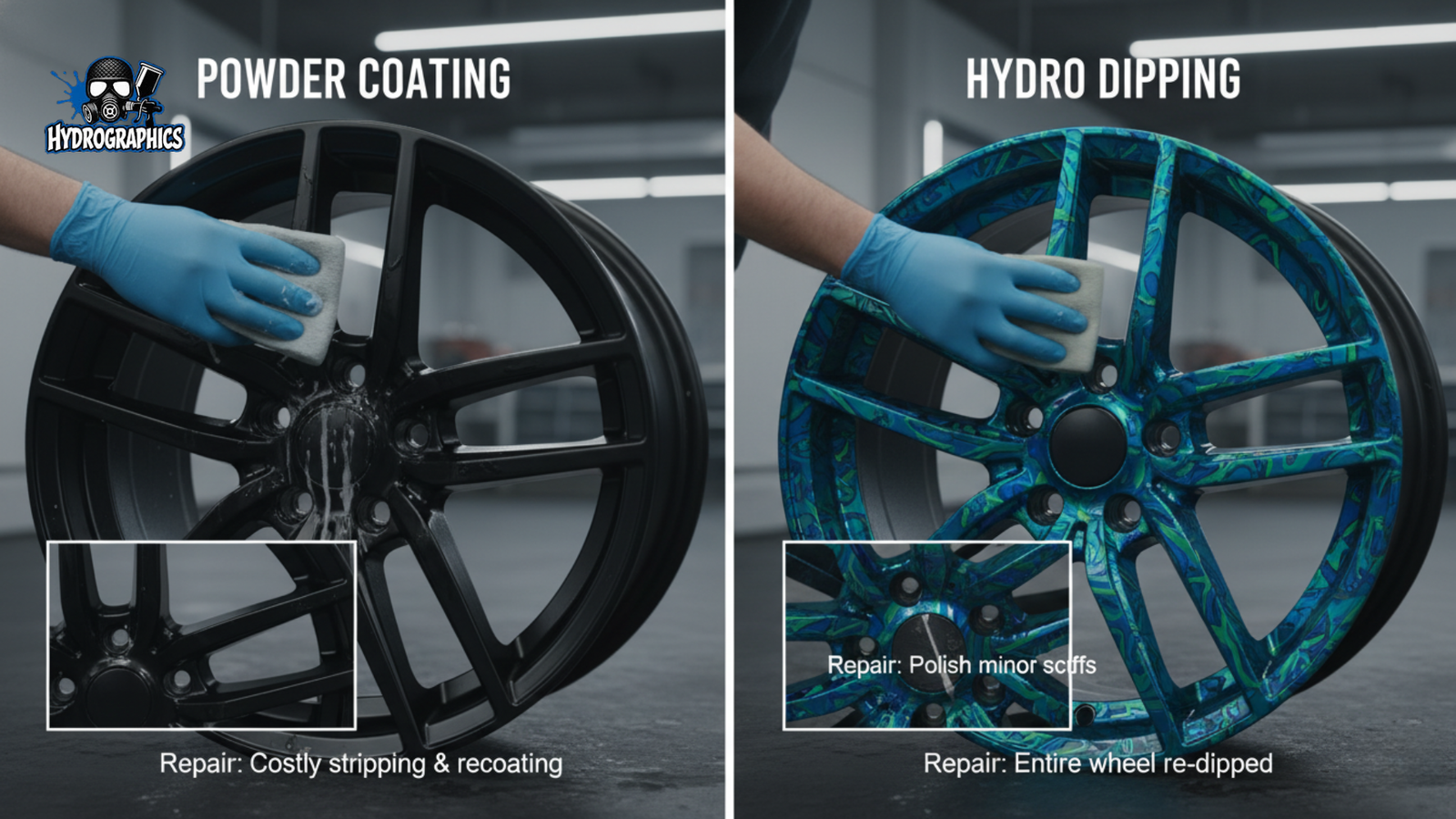 Hydrographic film printing process at Hydrographics Noida